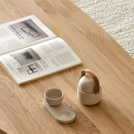 Ellipse Coffee Table, Oak, 51in