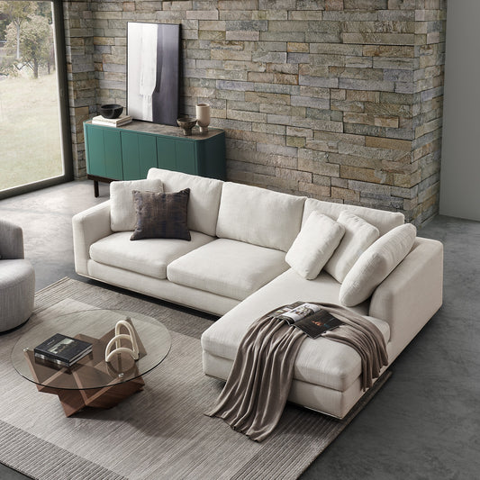 Hamilton Sectional Sofa, Left Facing, Beige