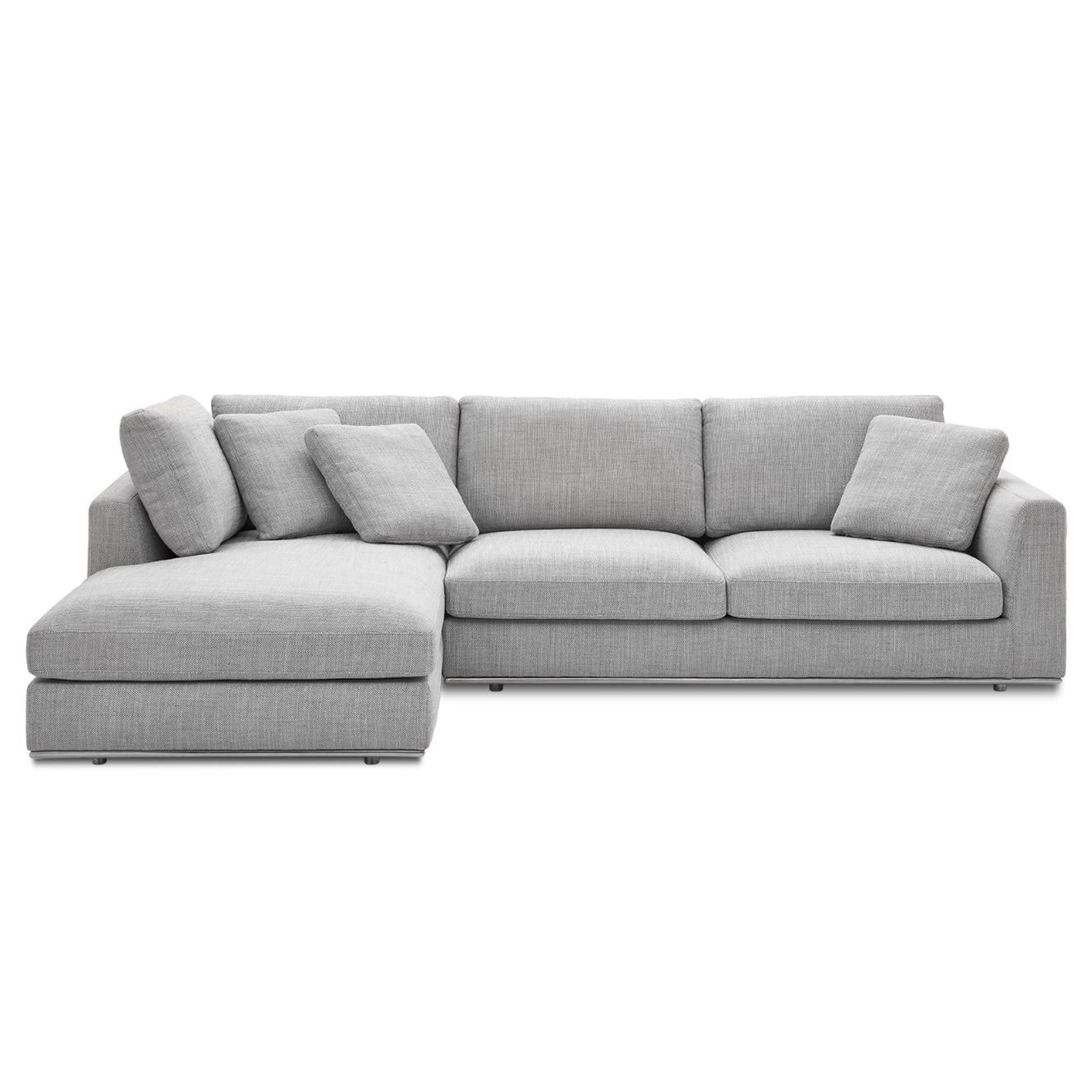 Hamilton Sectional Sofa, Right Facing, Smoke Gray