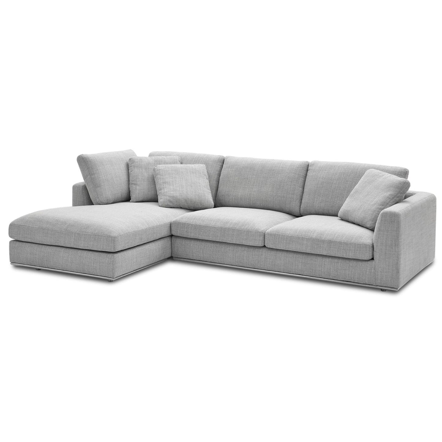 Hamilton Sectional Sofa, Right Facing, Smoke Gray
