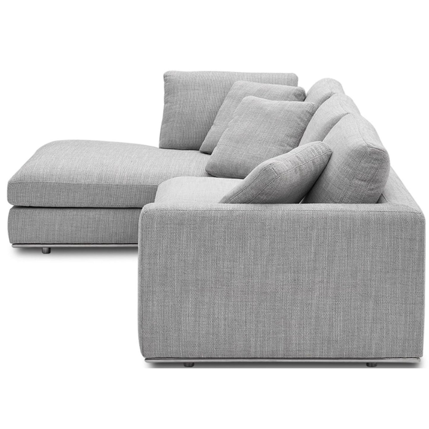 Hamilton Sectional Sofa, Right Facing, Smoke Gray