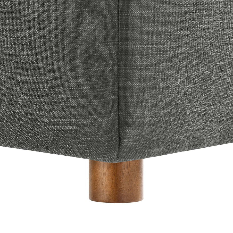 Haven Deep Seat Sectional Sofa, 4 Seater, Gray
