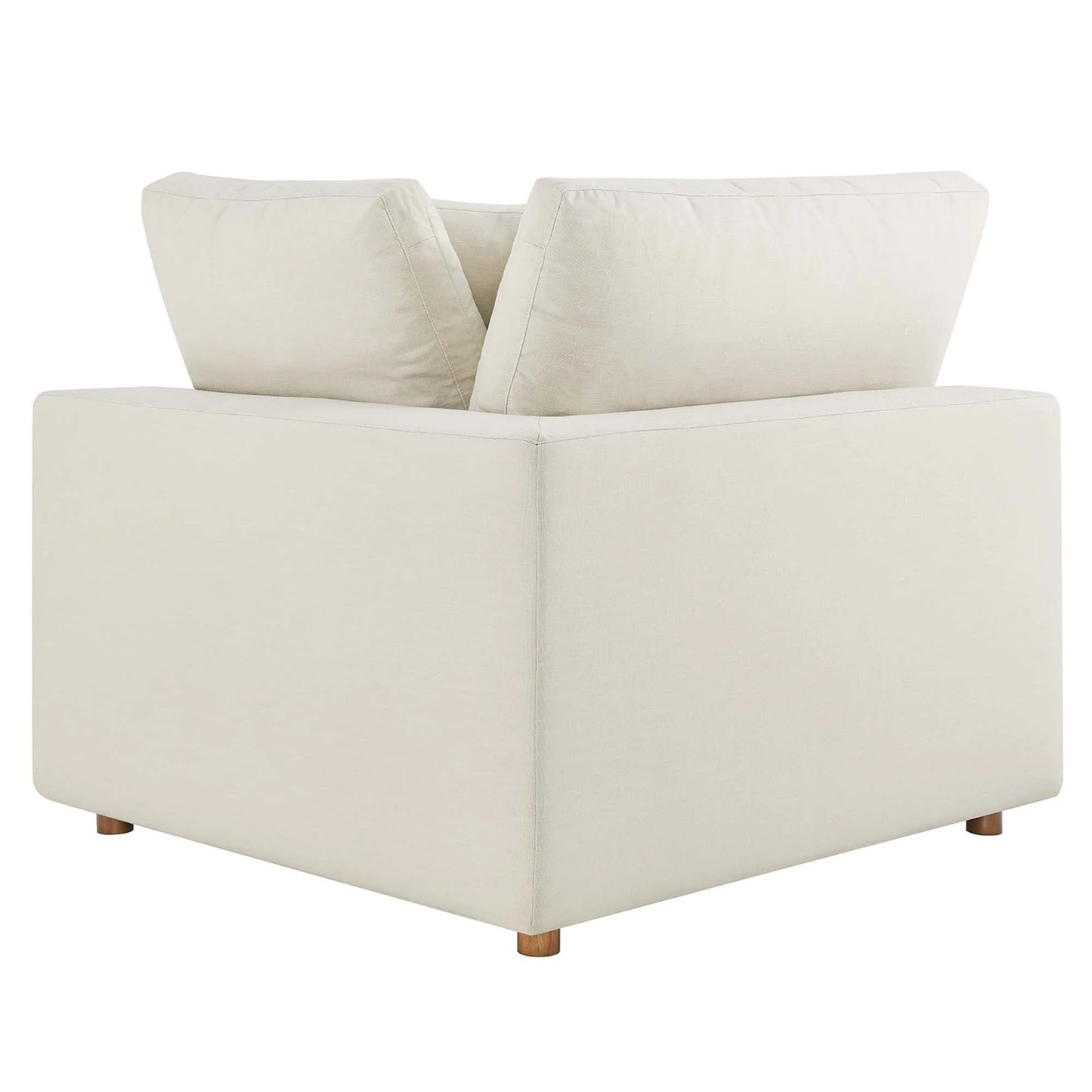 Haven Deep Seat Sectional Sofa With Ottoman, 3 Seater, Beige