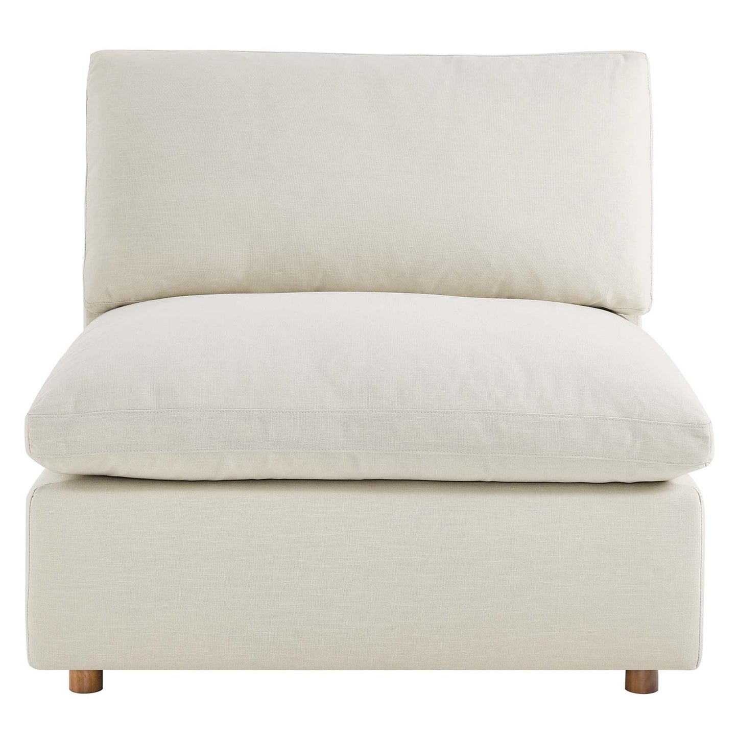 Haven Deep Seat Sectional Sofa With Ottoman, 3 Seater, Beige