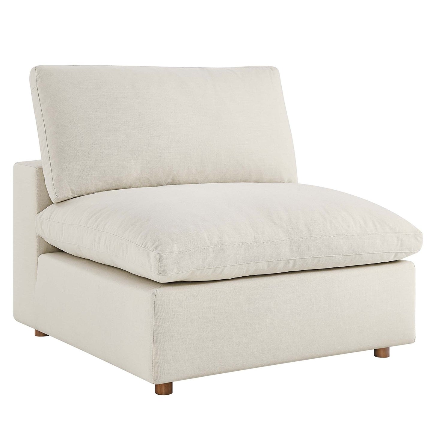 Haven Deep Seat Sectional Sofa With Ottoman, 3 Seater, Beige