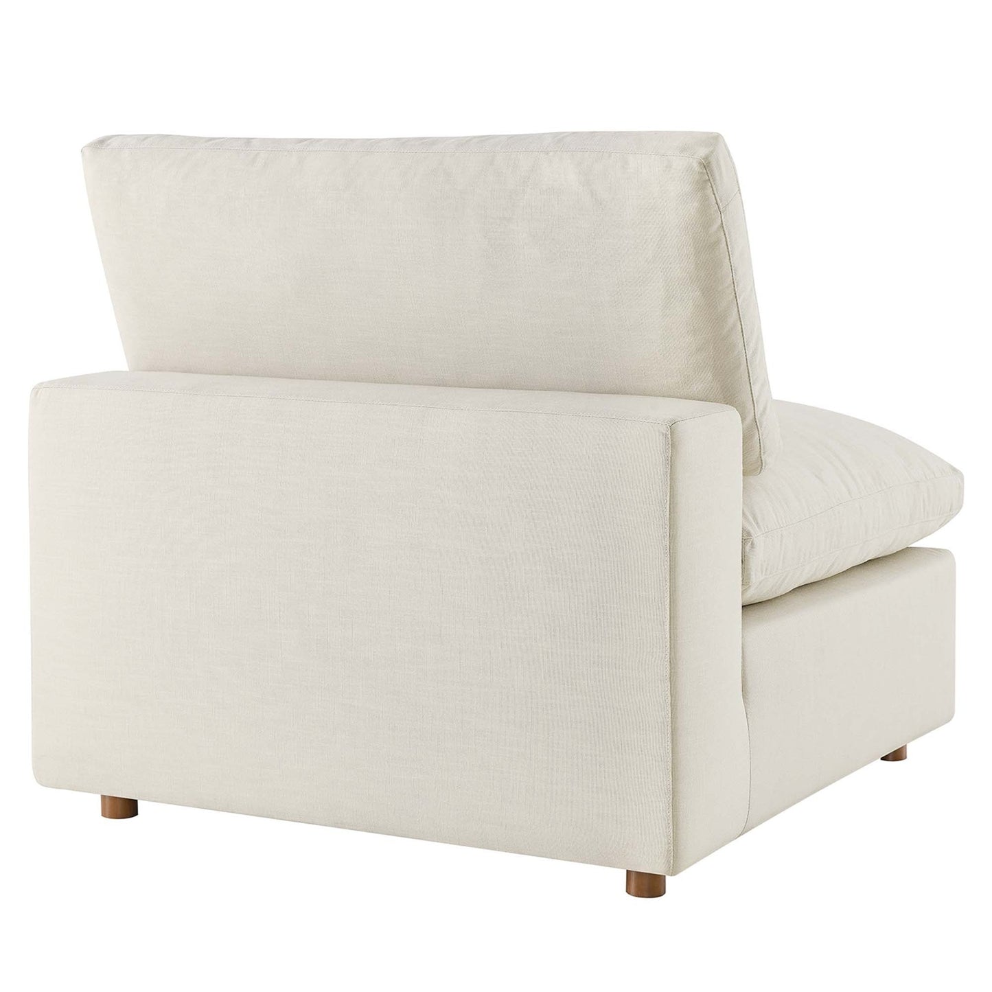 Haven Deep Seat Sectional Sofa With Ottoman, 3 Seater, Beige