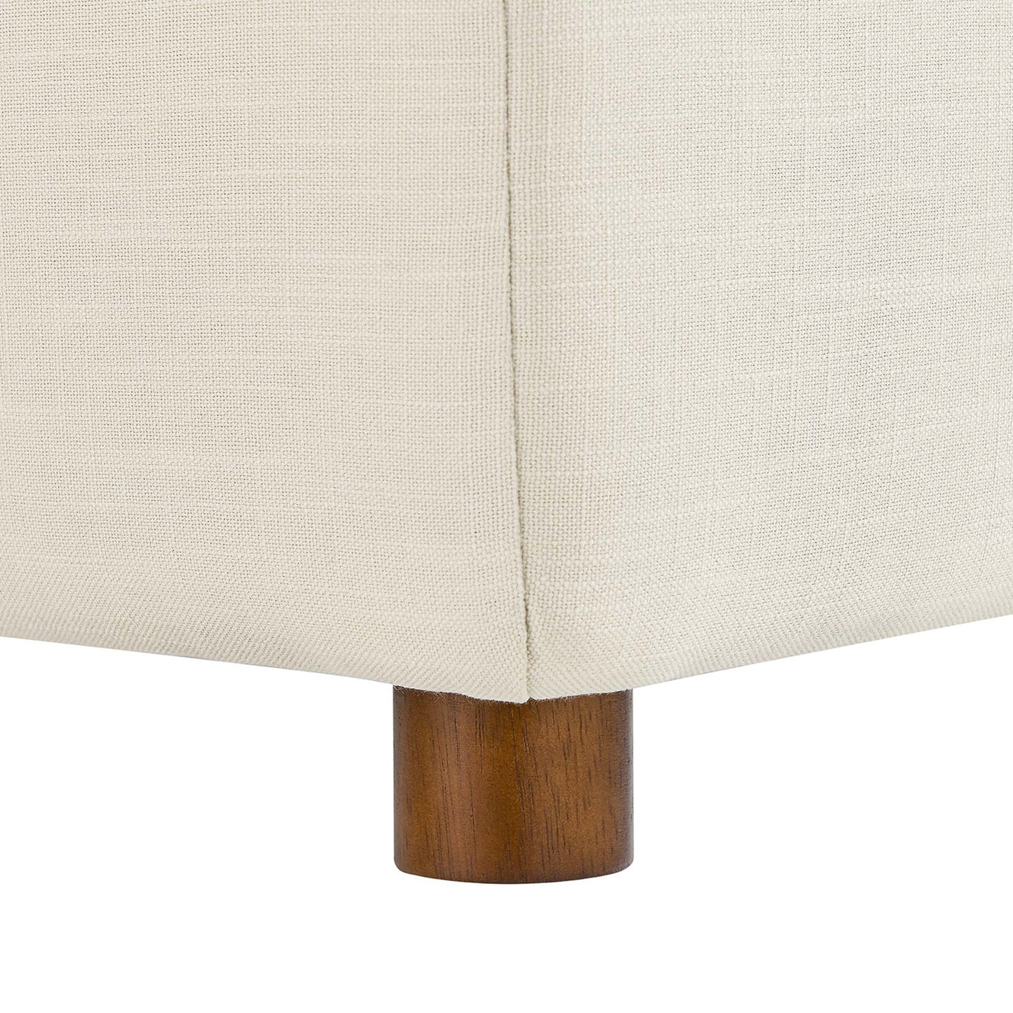 Haven Deep Seat Sectional Sofa With Ottoman, 3 Seater, Beige