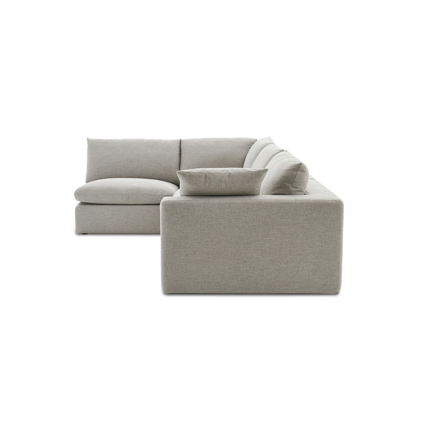 Duke Deep Seat Sofa, 4 Seater, Gray