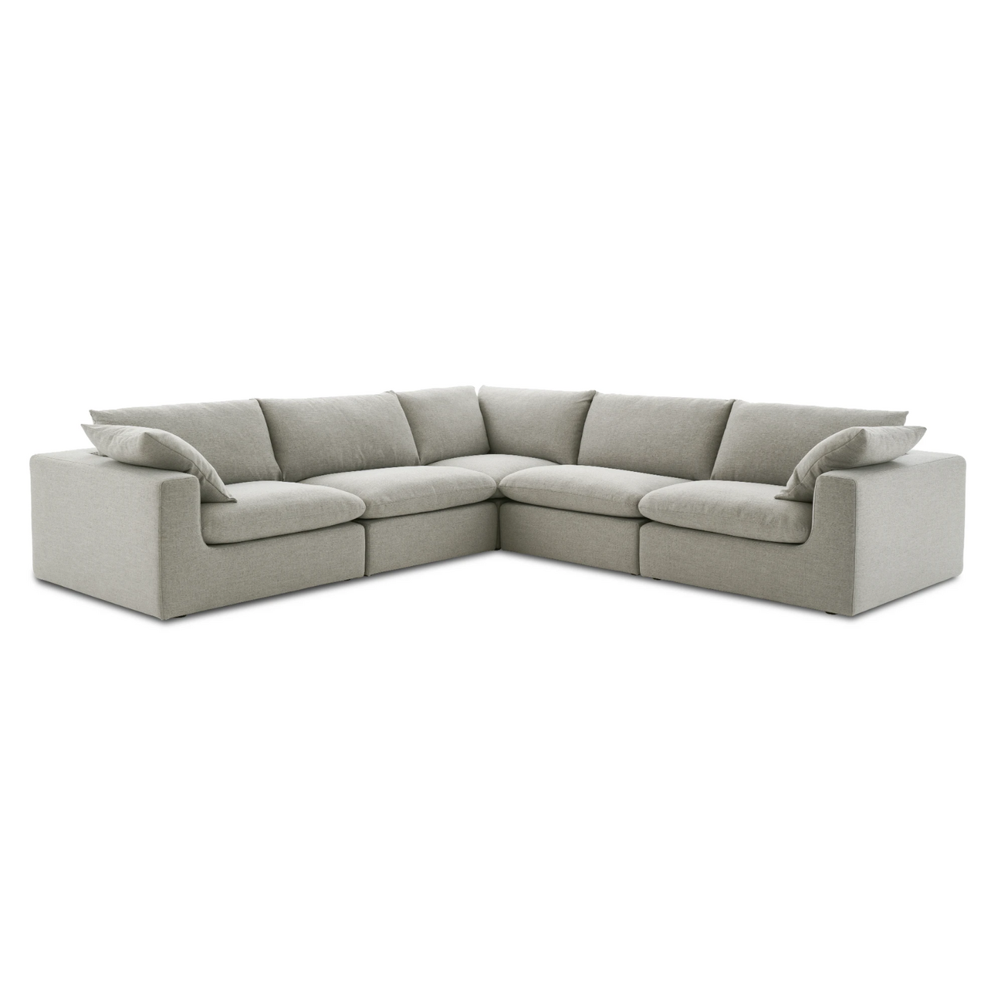 Duke Deep Seat Sofa, 5 Seater, Gray