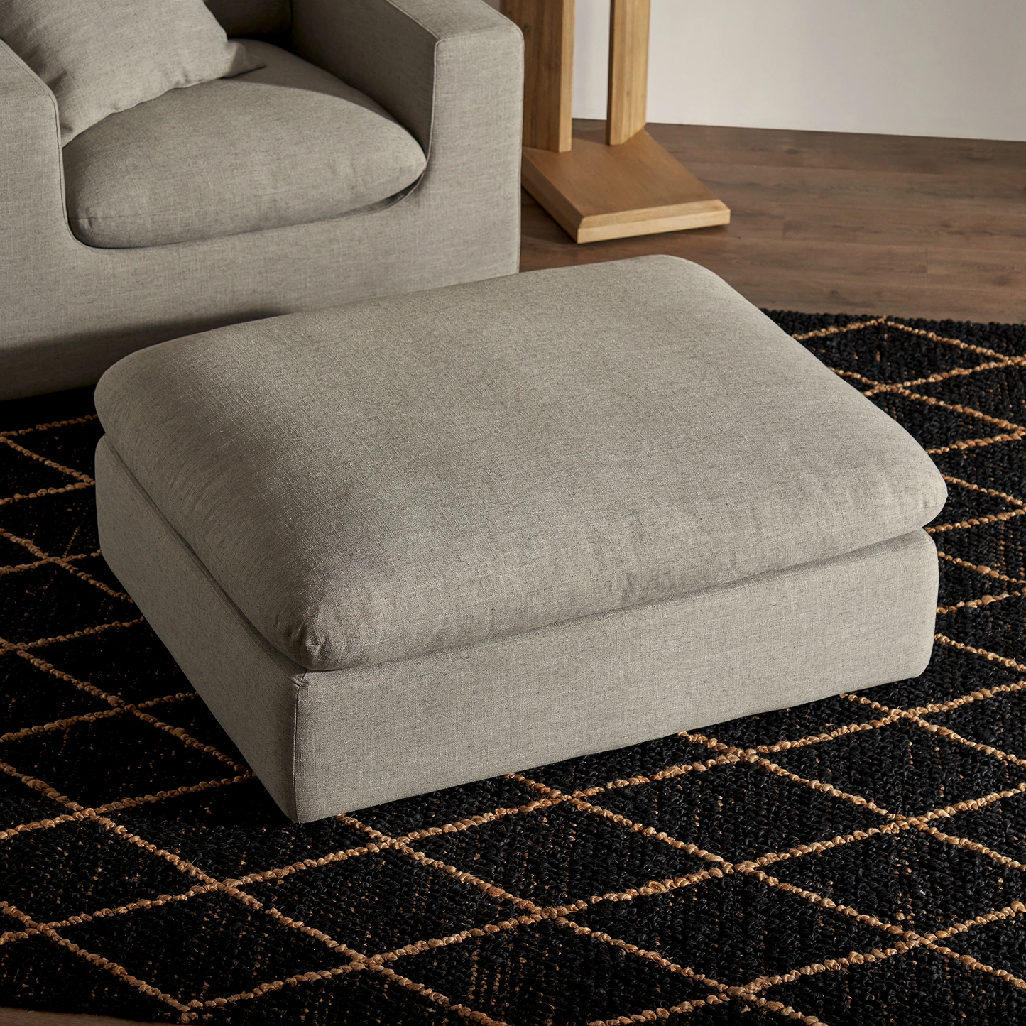 Duke Deep Seat Sofa, 5 Seater, Gray