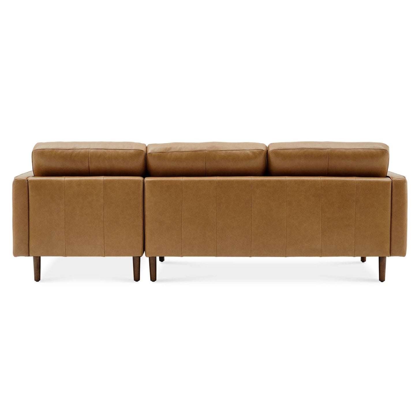 Napa Left Facing Sofa, Tan PU Leather