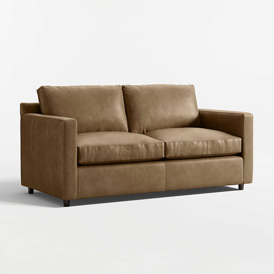 Fusion Sofa Cum Bed, 2 Seater, Brown PU Leather
