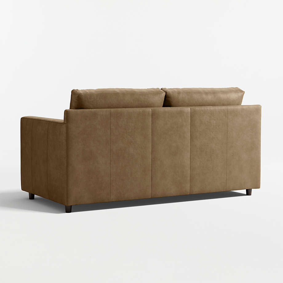 Fusion Sofa Cum Bed, 2 Seater, Brown PU Leather
