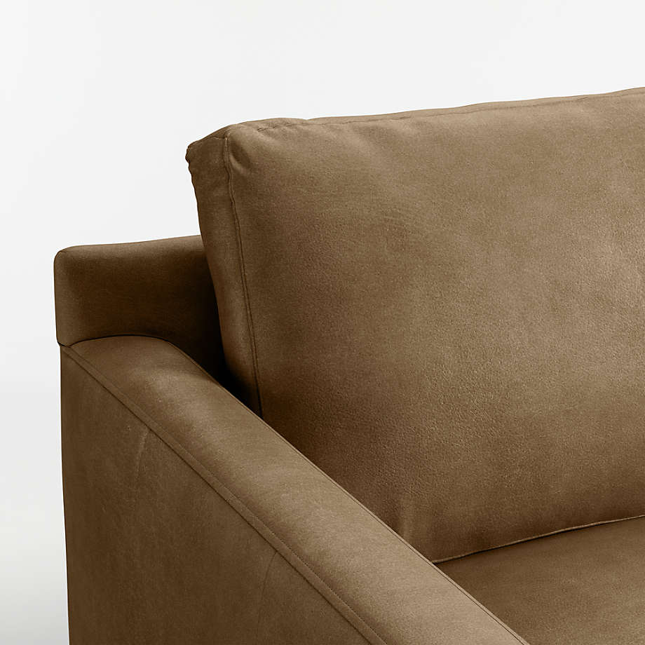 Fusion Sofa Cum Bed, 2 Seater, Brown PU Leather