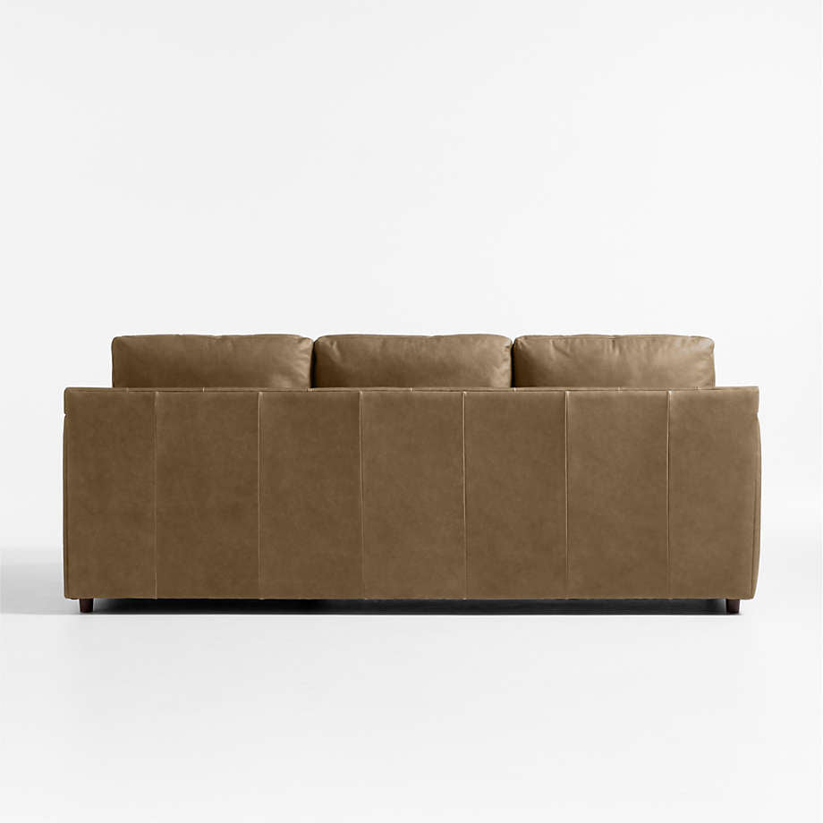 Fusion Sectional Sofa, Left Facing, Brown PU Leather