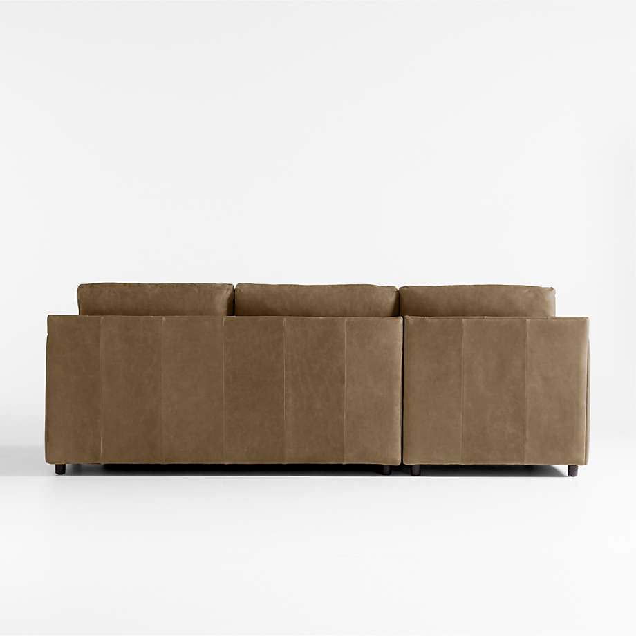 Fusion Sectional Sofa, Right Facing, Brown PU Leather
