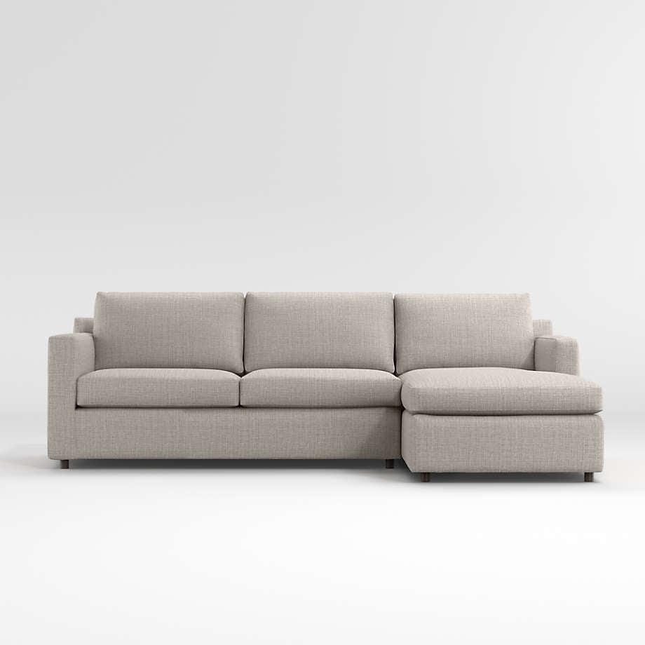 Fusion Sectional Sofa, Left Facing, Beige