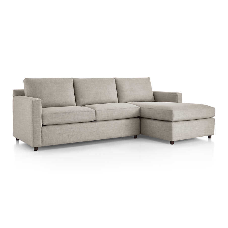 Fusion Sectional Sofa, Left Facing, Beige