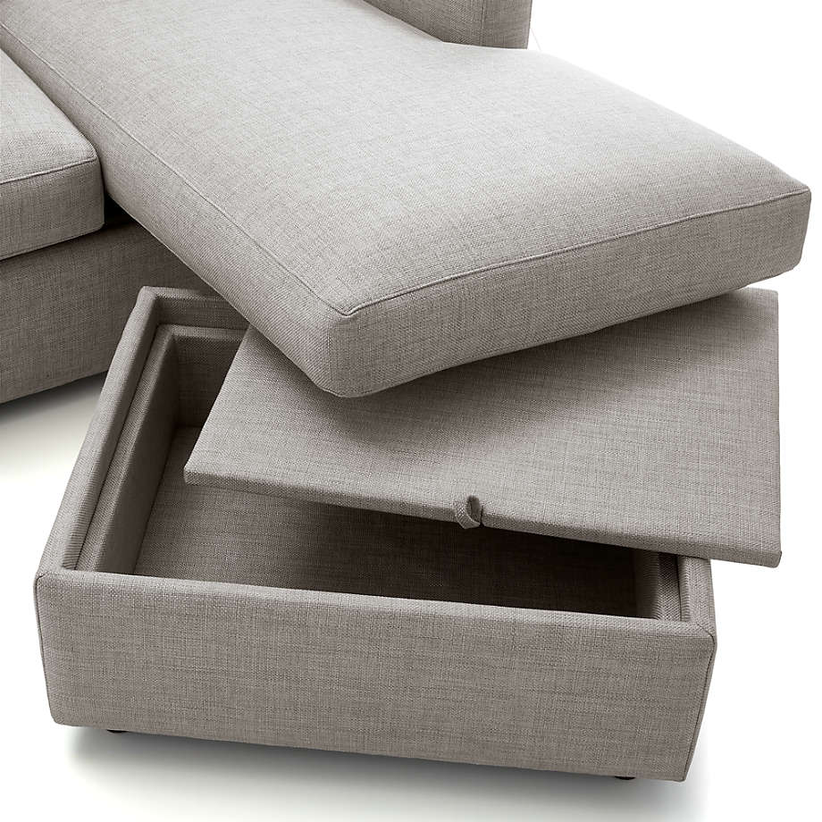 Fusion Sectional Sofa, Left Facing, Beige