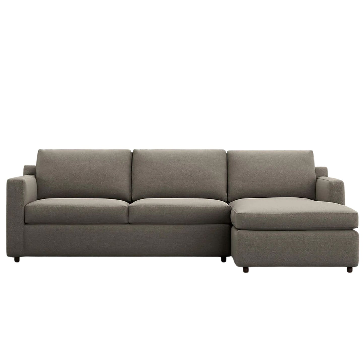 Fusion Sectional Sofa, Left Facing, Charcoal