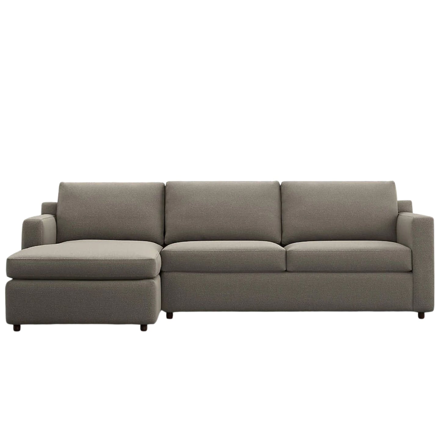 Fusion Sectional Sofa, Right Facing, Charcoal