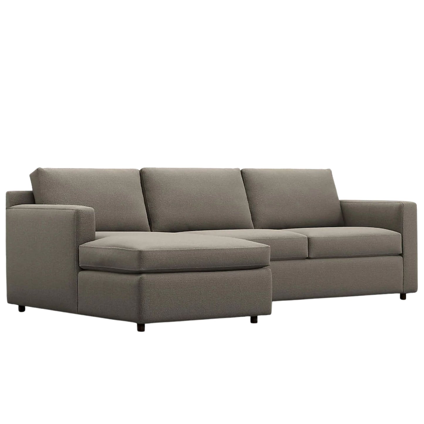 Fusion Sectional Sofa, Right Facing, Charcoal