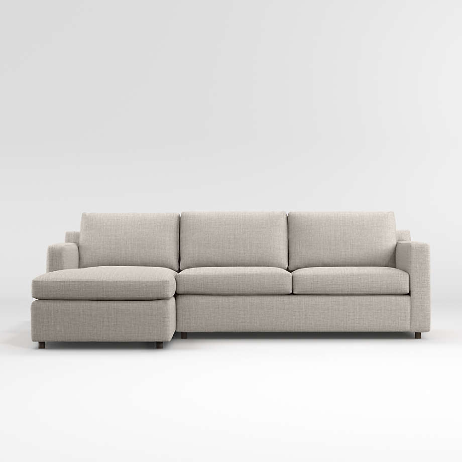Fusion Sectional Sofa, Right Facing, Beige