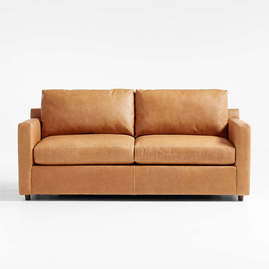 Fusion Sectional Sofa, 2 Seater, Tan PU Leather
