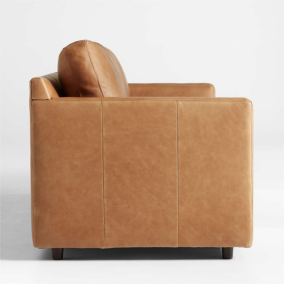 Fusion Sectional Sofa, 2 Seater, Tan PU Leather