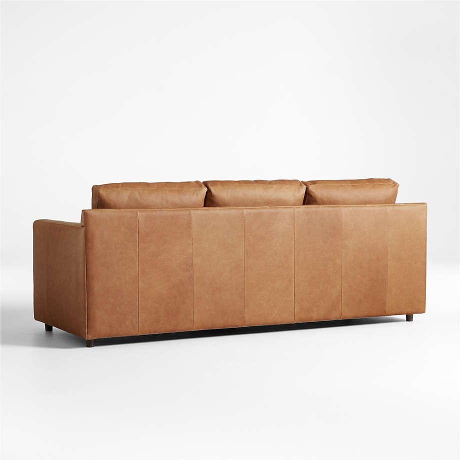 Fusion Sectional Sofa, 3 Seater, Tan PU Leather