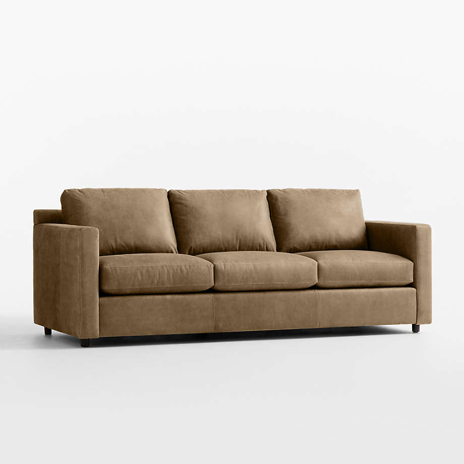 Fusion Sectional Sofa, 3 Seater, Brown PU Leather