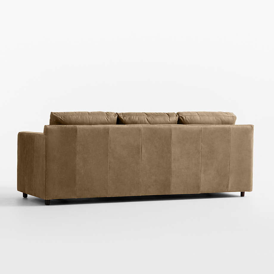 Fusion Sectional Sofa, 3 Seater, Brown PU Leather