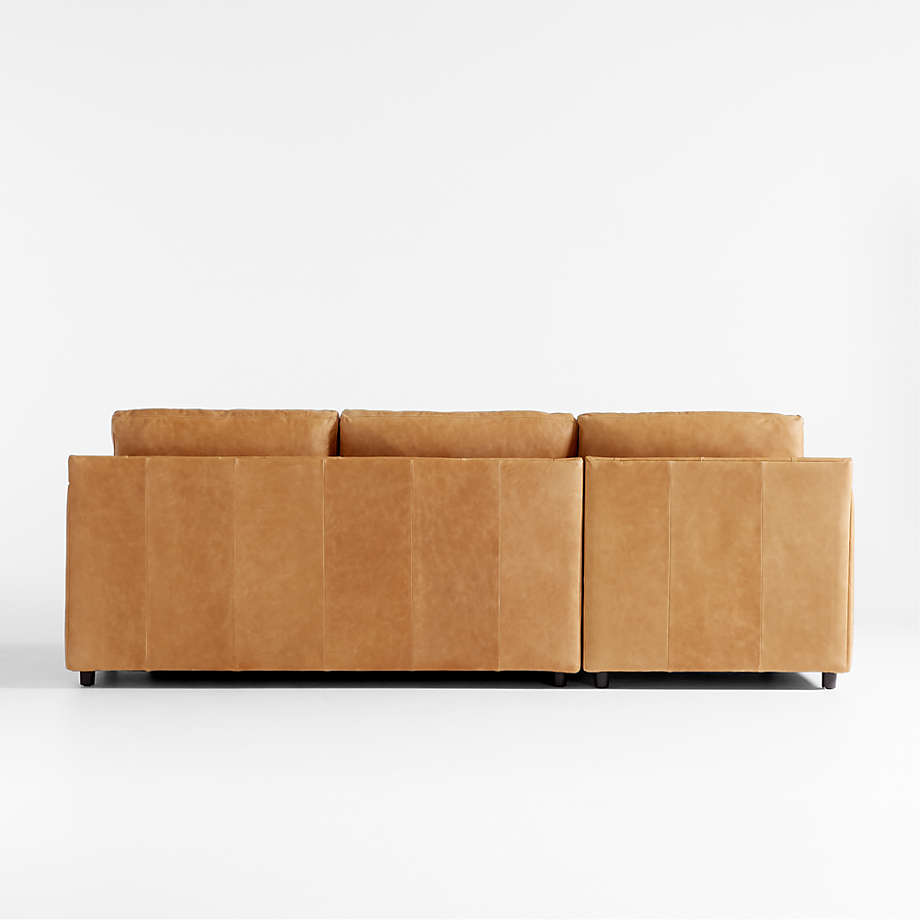 Fusion Sectional Sofa, Right Facing, Tan PU Leather