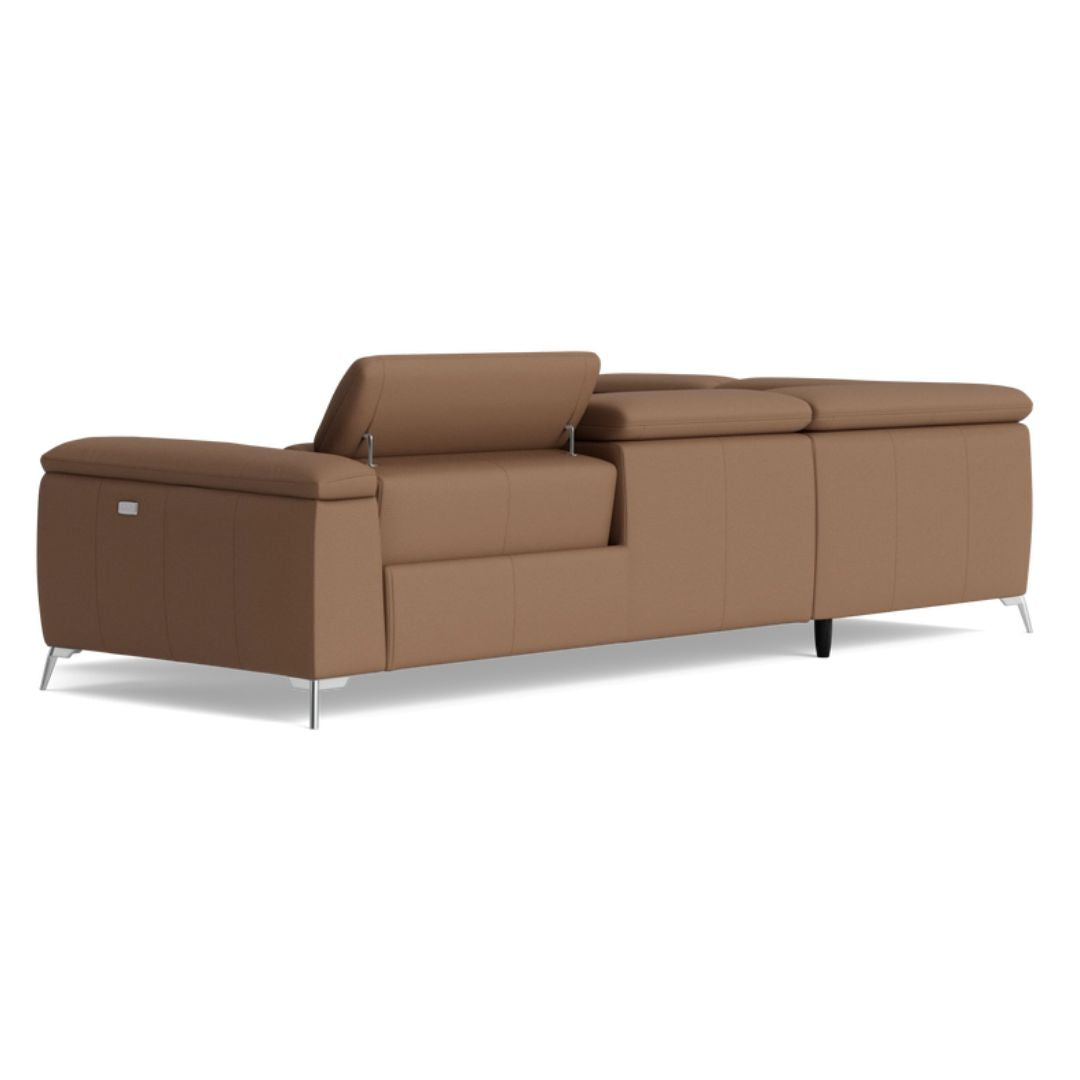Tara Left Facing Recliner Sofa With Chaise