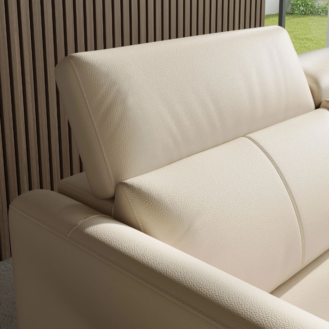 Andria Right Facing Recliner Sofa With Chaise, Beige