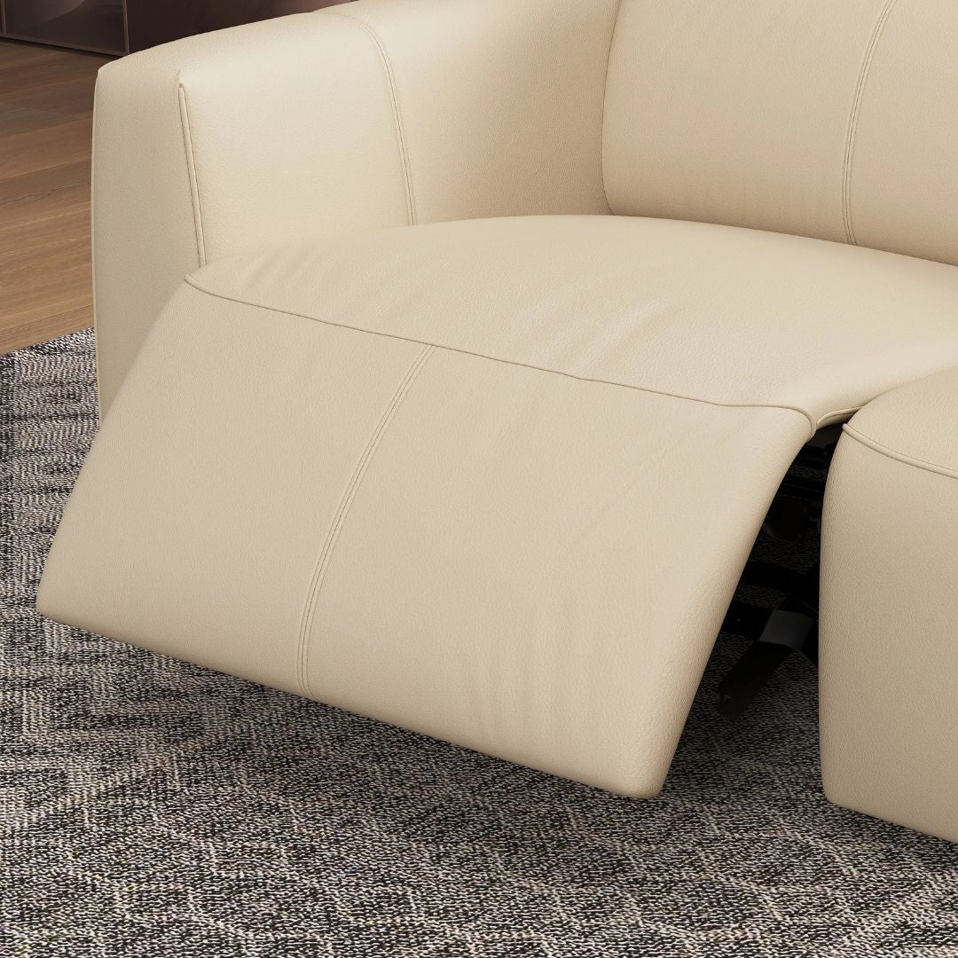Carmen Dual Recliner Corner Sectional, Beige