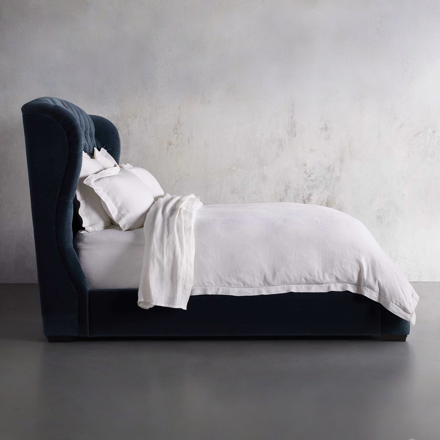 Mariah Tufted Bed, Navy Blue