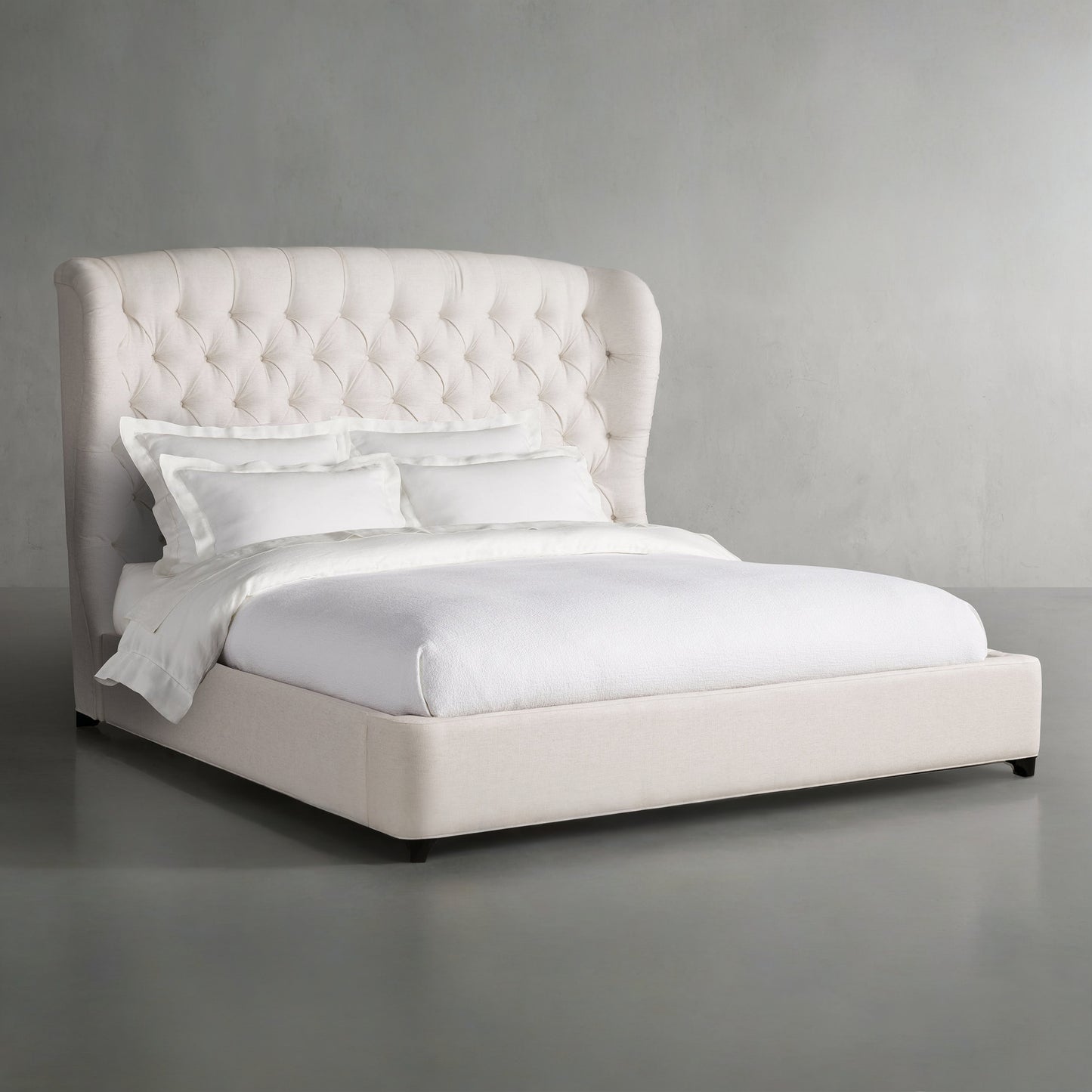 Mariah Tufted Bed, Beige