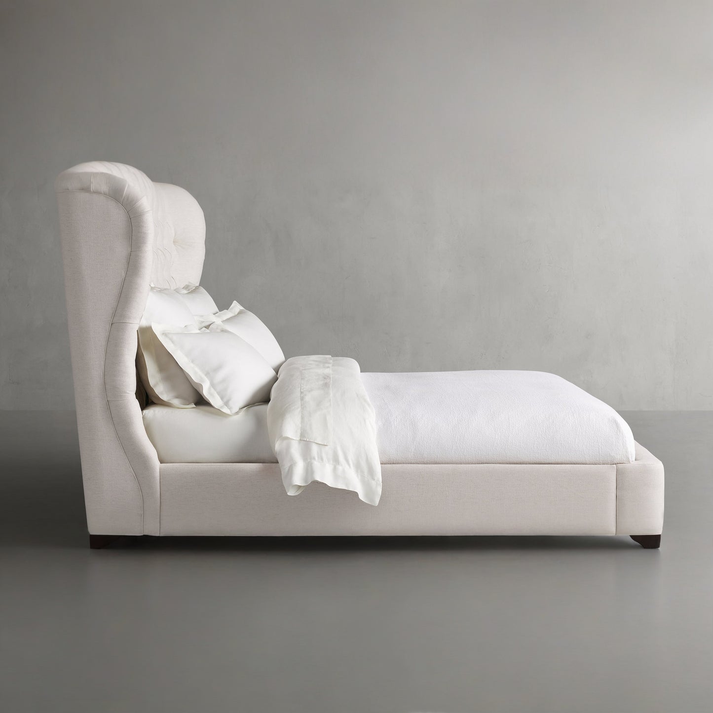 Mariah Tufted Bed, Beige