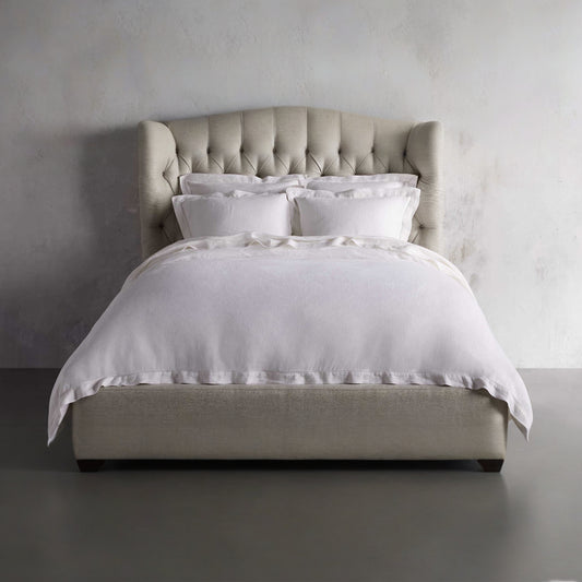 Mariah Tufted Bed, Ivory