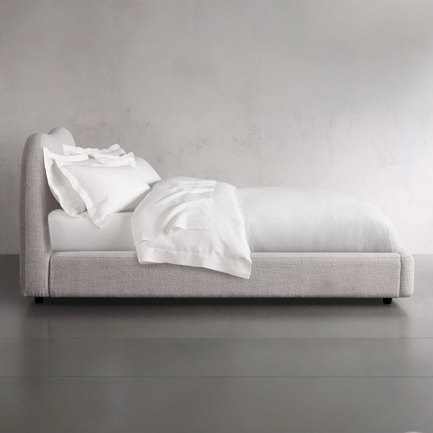 Sophie Boucle Bed, Ivory