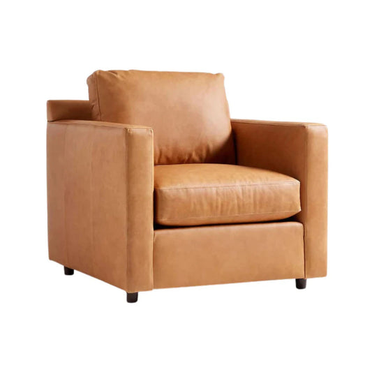 Fusion Armchair, Tan PU Leather