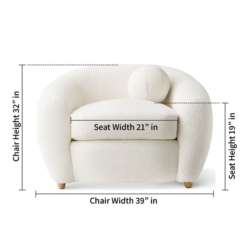 Vista Premium Boucle Armchair