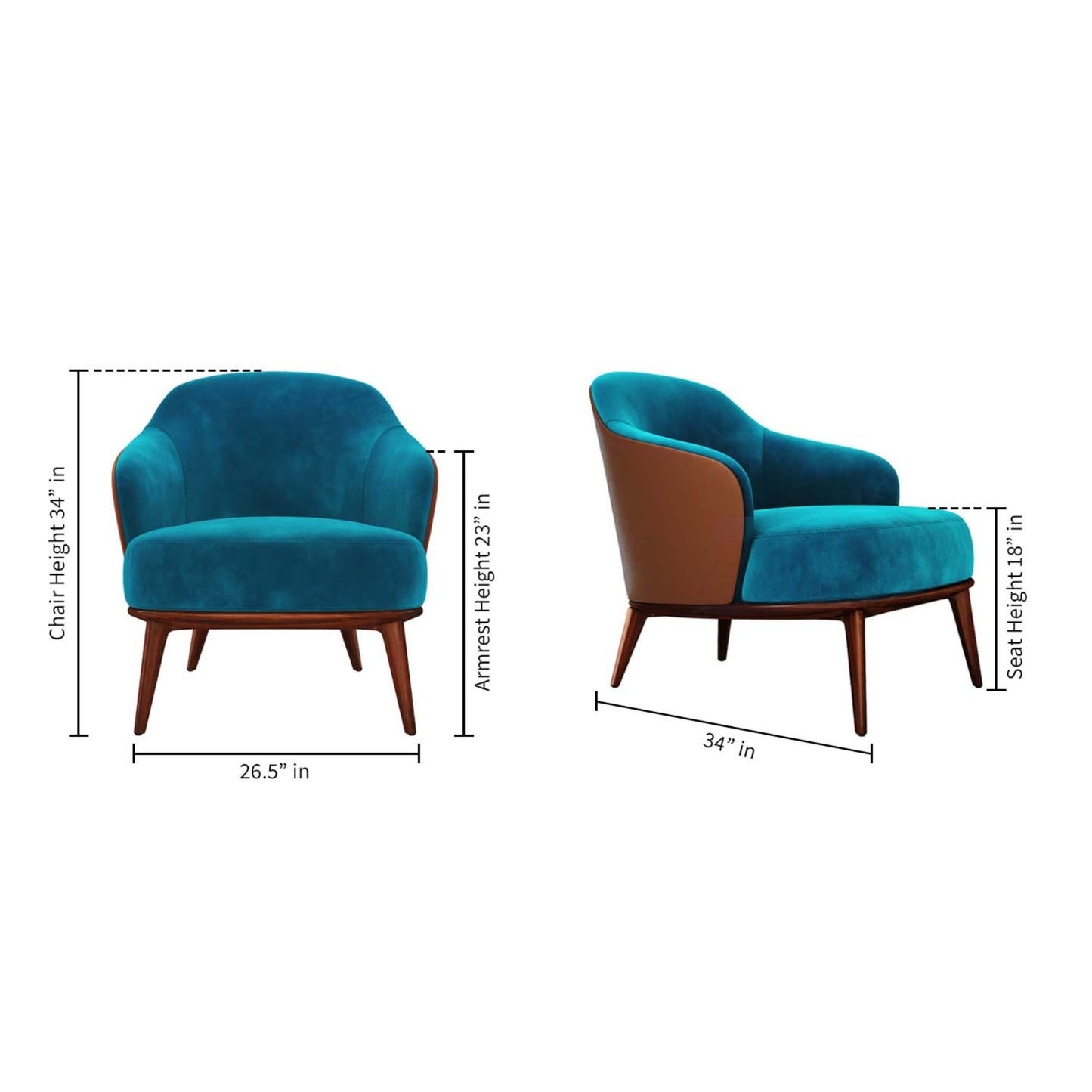 Leslie Leisure Chair, Lava Blue