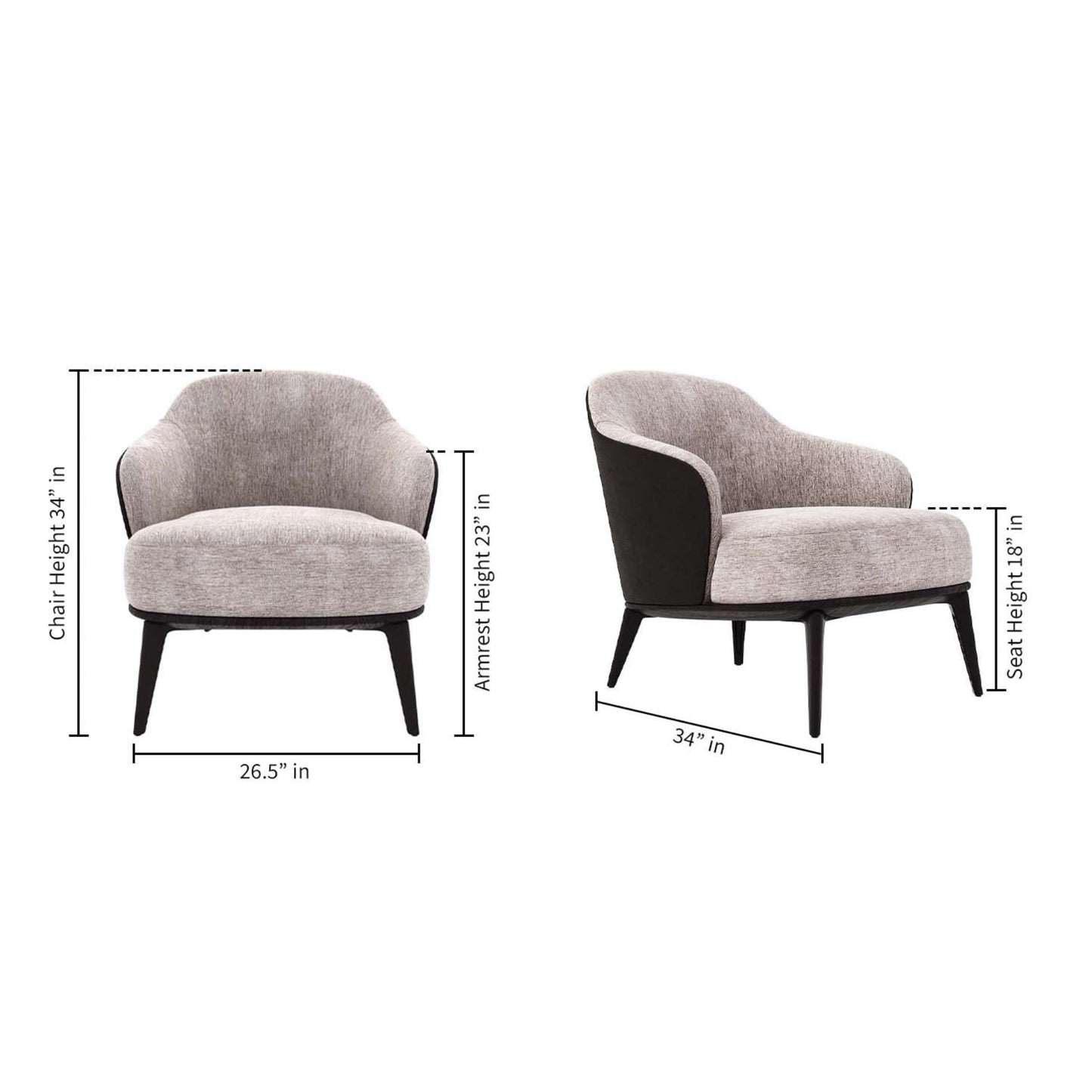 Leslie Leisure Chair, Beige