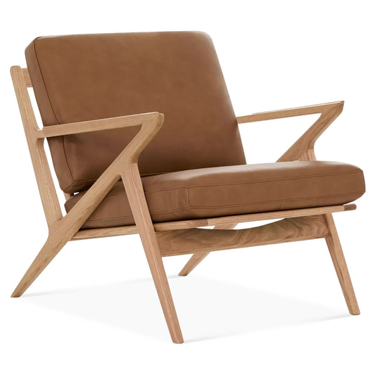 Aero Armchair, Brown PU Leather