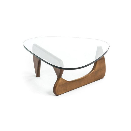 Noguchi Style Coffee Table, Walnut, 50in