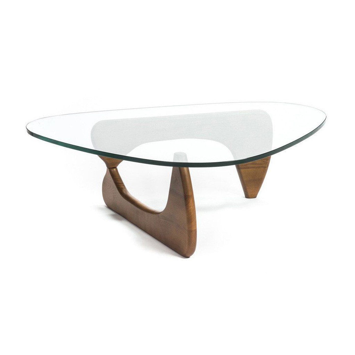 Noguchi Style Coffee Table, Walnut, 50in
