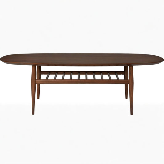 Aurora Oval Coffee Table, Walnut