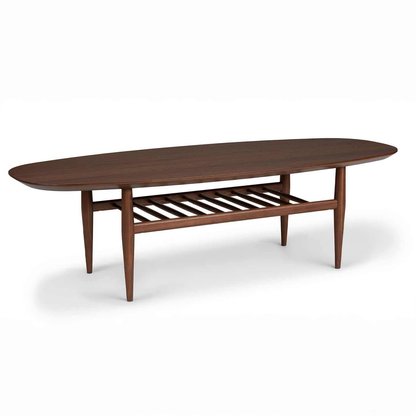 Aurora Oval Coffee Table, Walnut